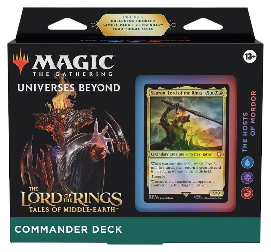 (DMGED BOX) The Lord of the Rings: Tales of Middle-earth Commander Deck - The Hosts of Mordor - Commander: The Lord of the Rings: Tales of Middle-earth (LTC)