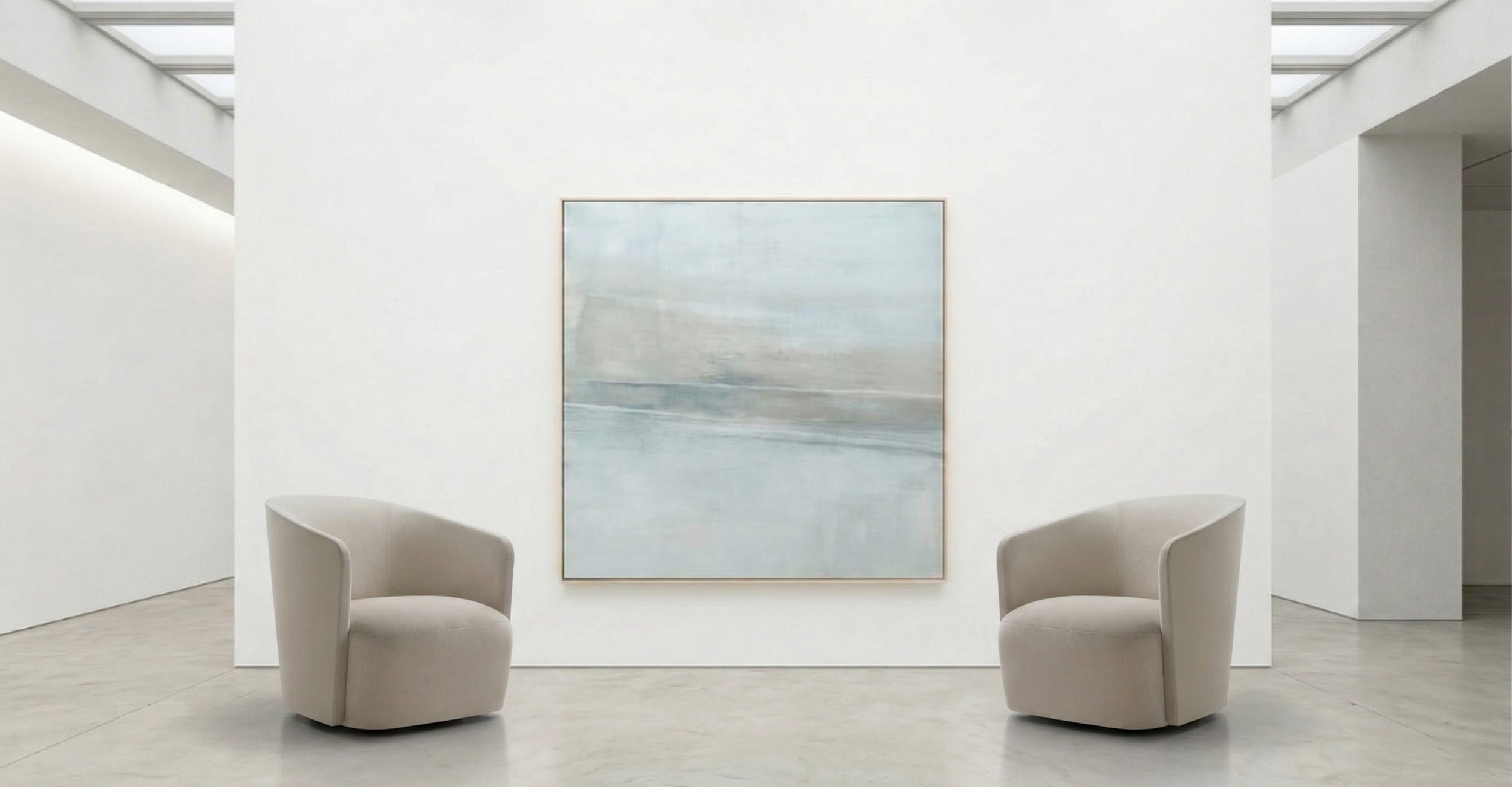 Landscape No 12, original 72x45 inch acrylic painting by Carol Benson-Cobb