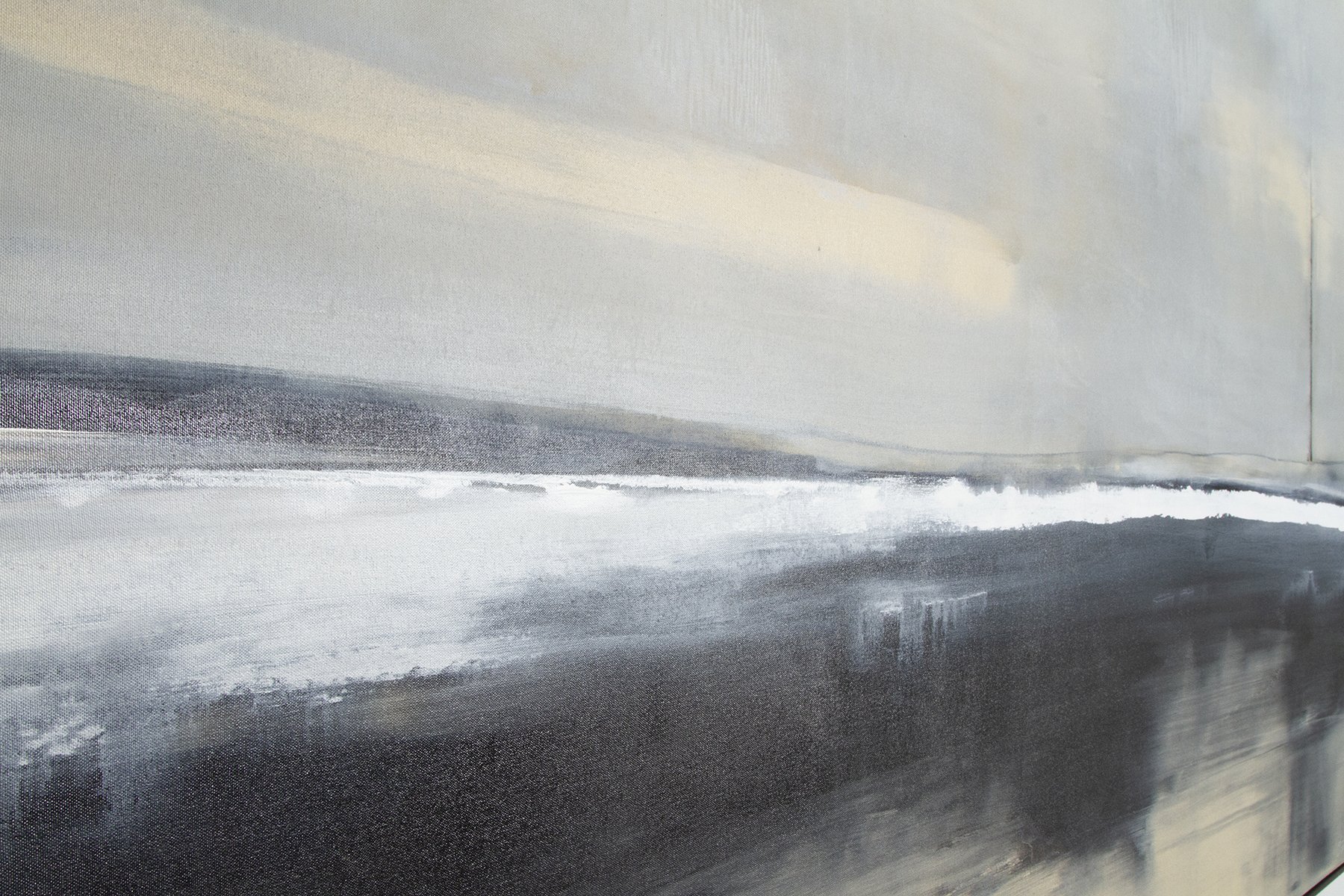 Grounded abstract by Carol Benson-Cobb art side view