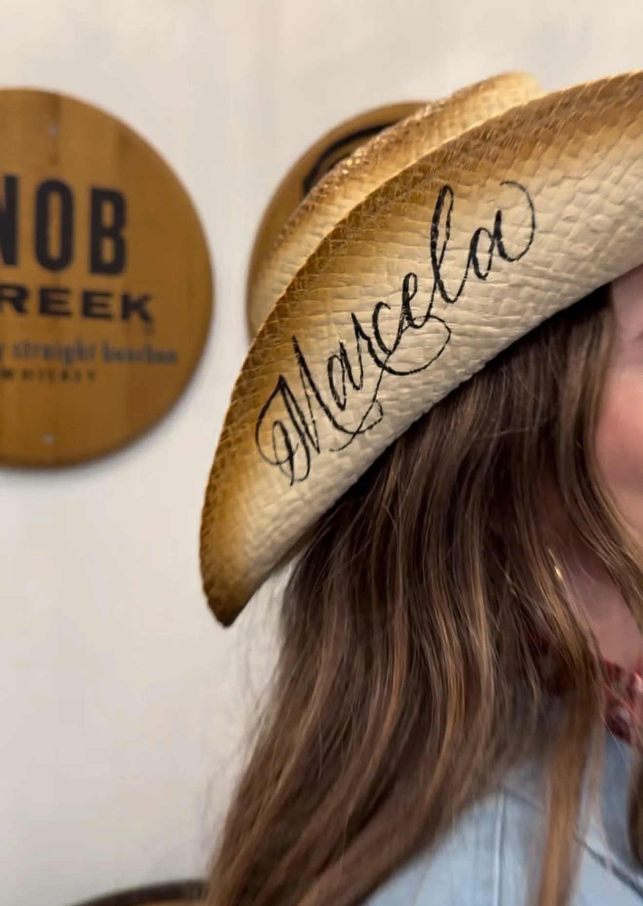 Cows n Cabs in Orlando Florida personalized hats for Jim Beam