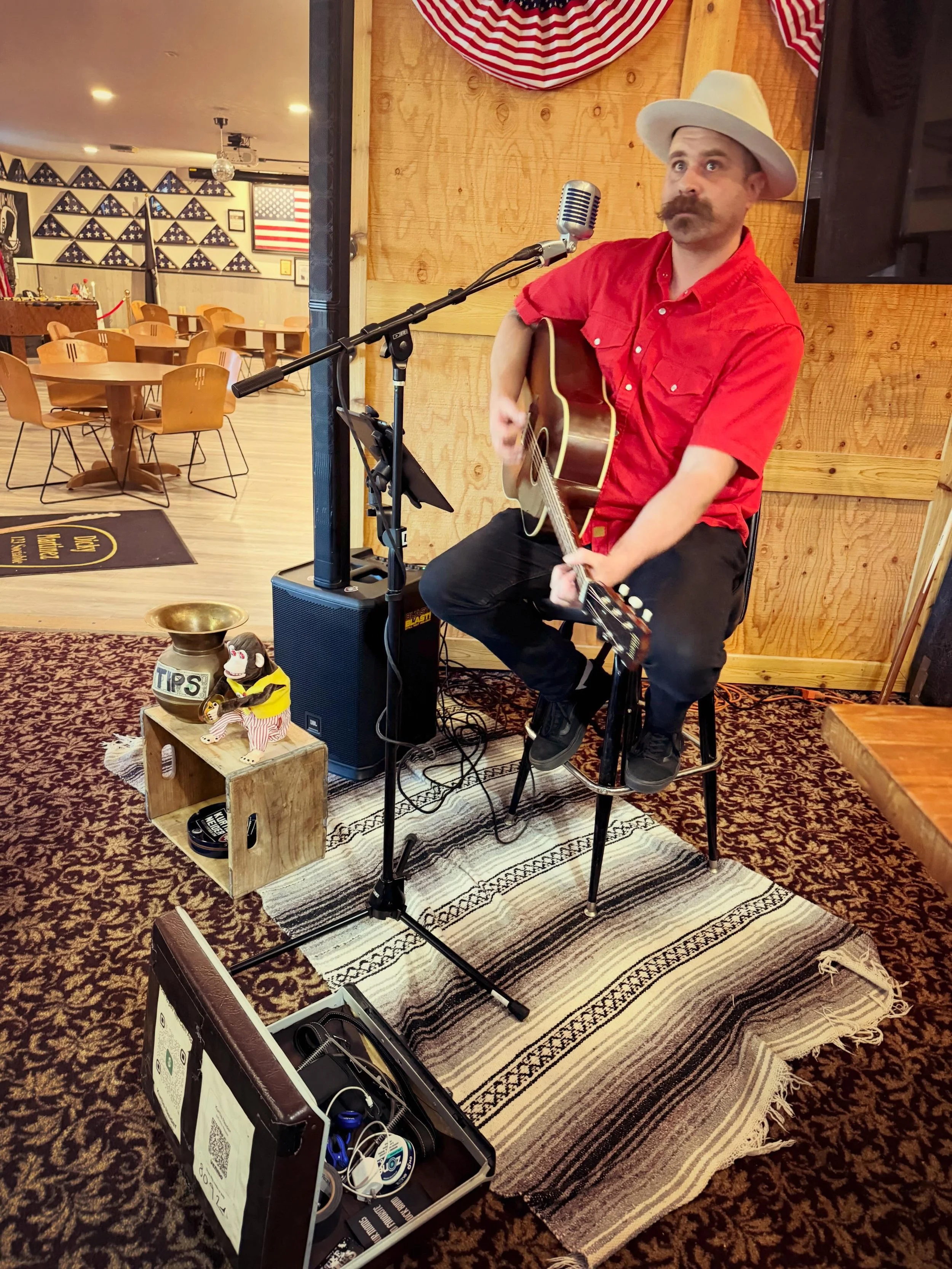 Over the weekend at the American legion up in Huntsville. Thanks to everyone who came out and showed support. I&rsquo;ll be back 6/26 so let&rsquo;s do it again! #americanlegion #huntsvilleutah #utahmusic