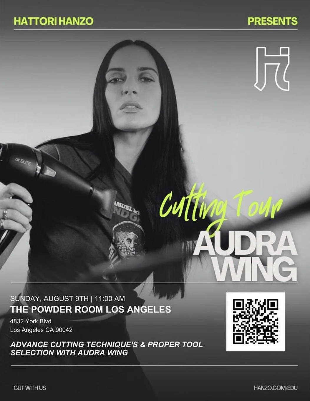 LA stylists, this one&rsquo;s for you. ✨

We&rsquo;re thrilled to host Audra Wing at The Powder Room for a special Hattori Hanzo Advanced Cutting Education class.

Come connect with fellow artists, refine your cutting techniques, and spend the mornin