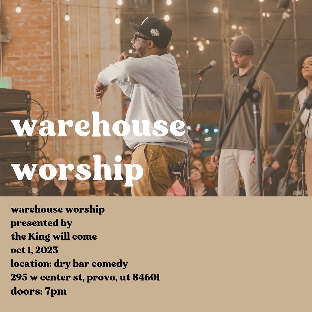 We can&rsquo;t wait to be with you 💫 

Space is limited&mdash;RSVP to save your seat. Click my bio 🤍 

#warehouseworship #thekingwillcome #livemusic