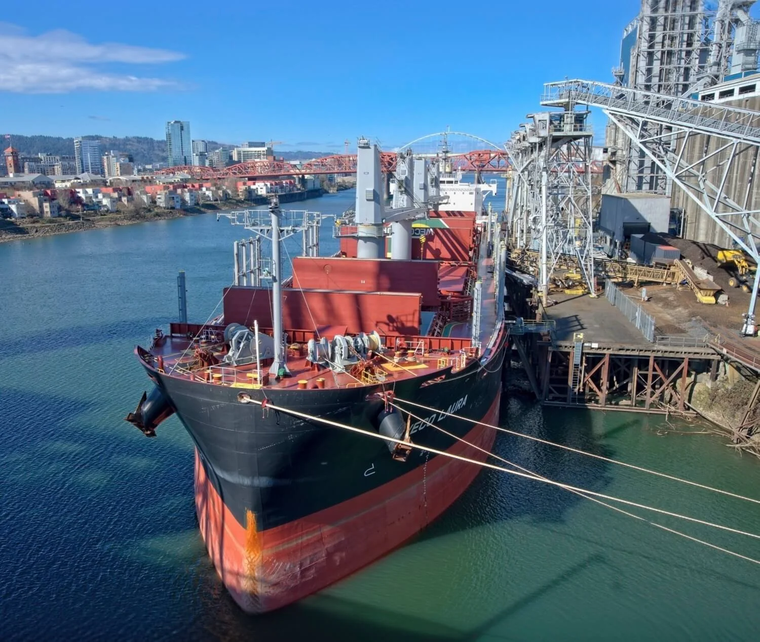 Berthed on the Willamette