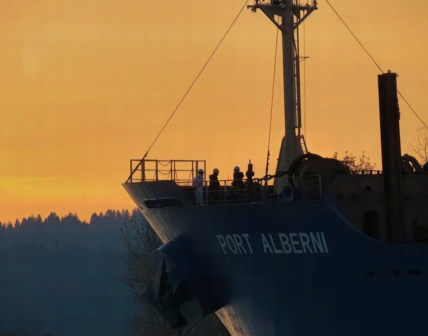Sunset arrival