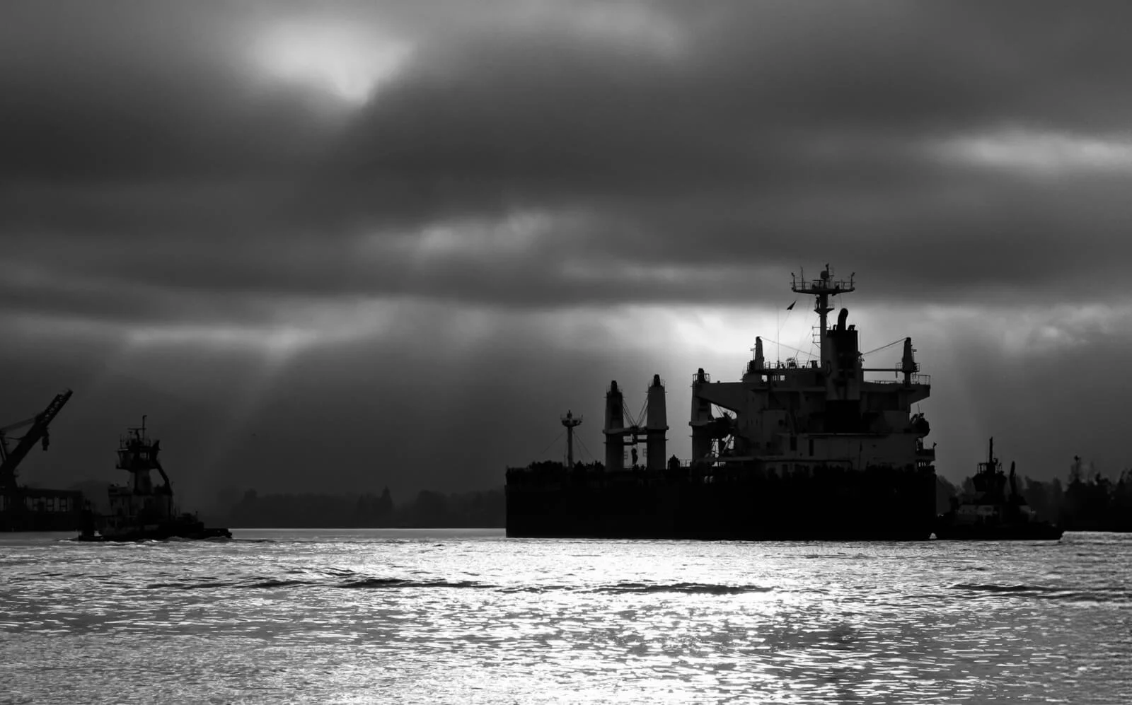 The storm has passed, preparing to berth