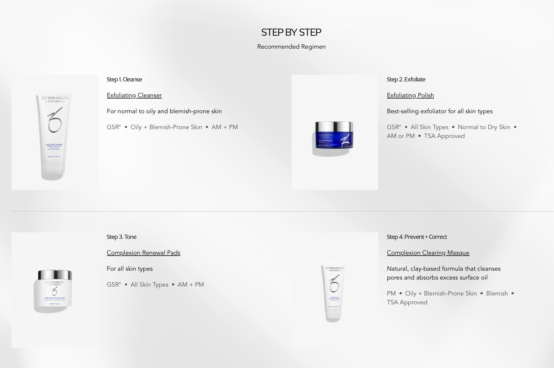 Complexion Clearing Program ZO Skin Health acne