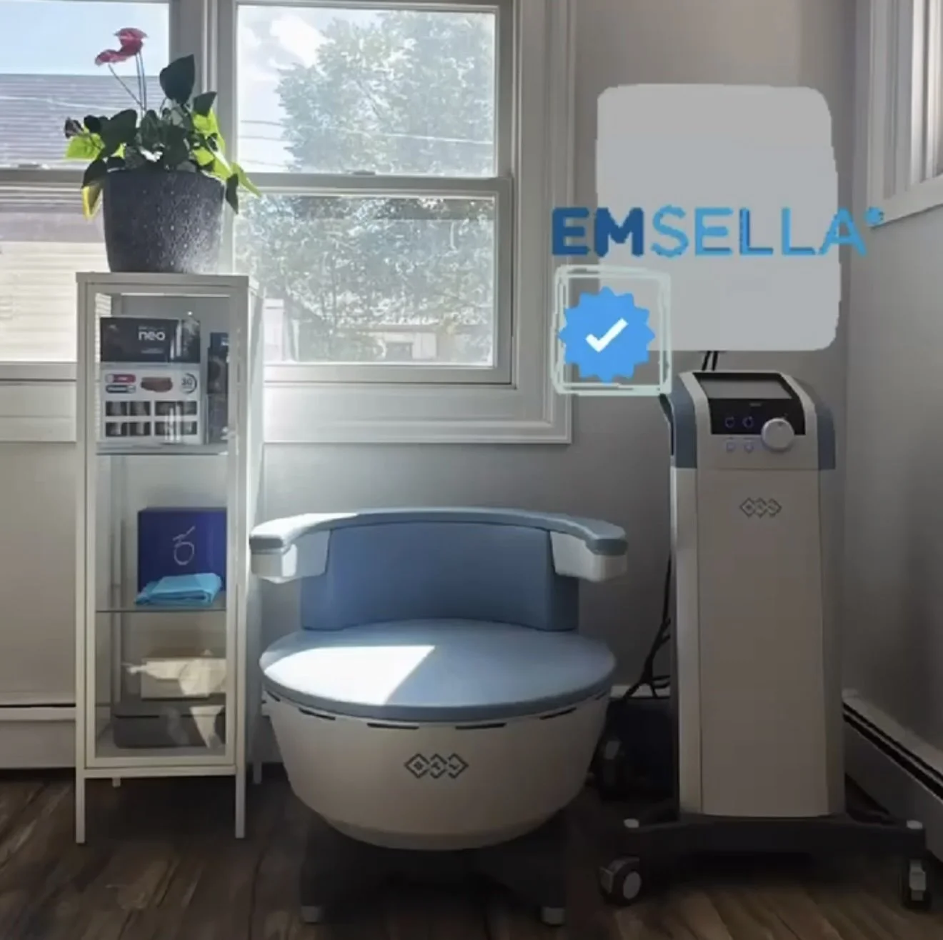 Defiance Health clinic private treatment room Emsella chair Alamosa Colorado