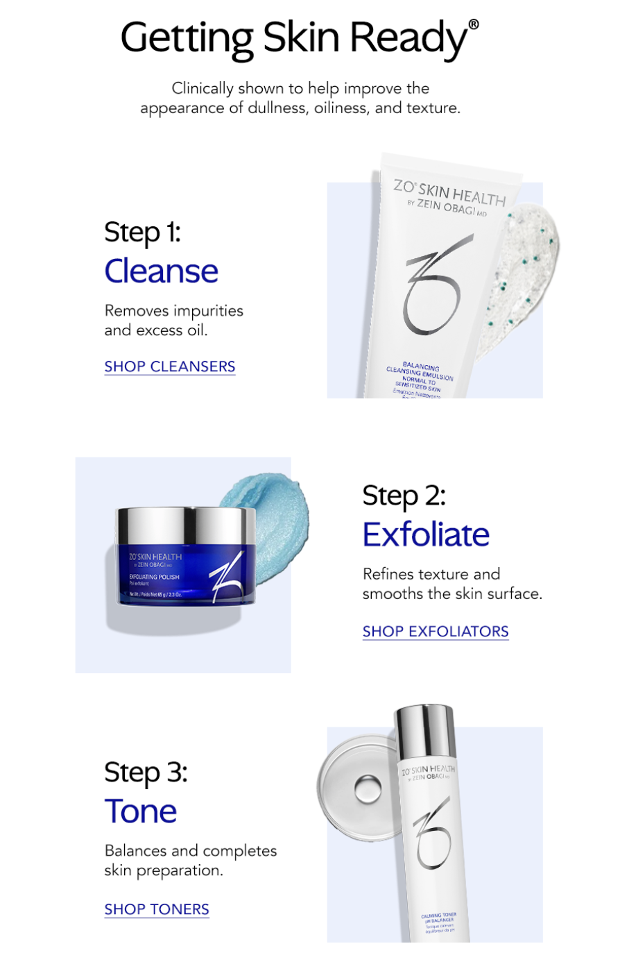 Shop Our ZO Skin Health Store