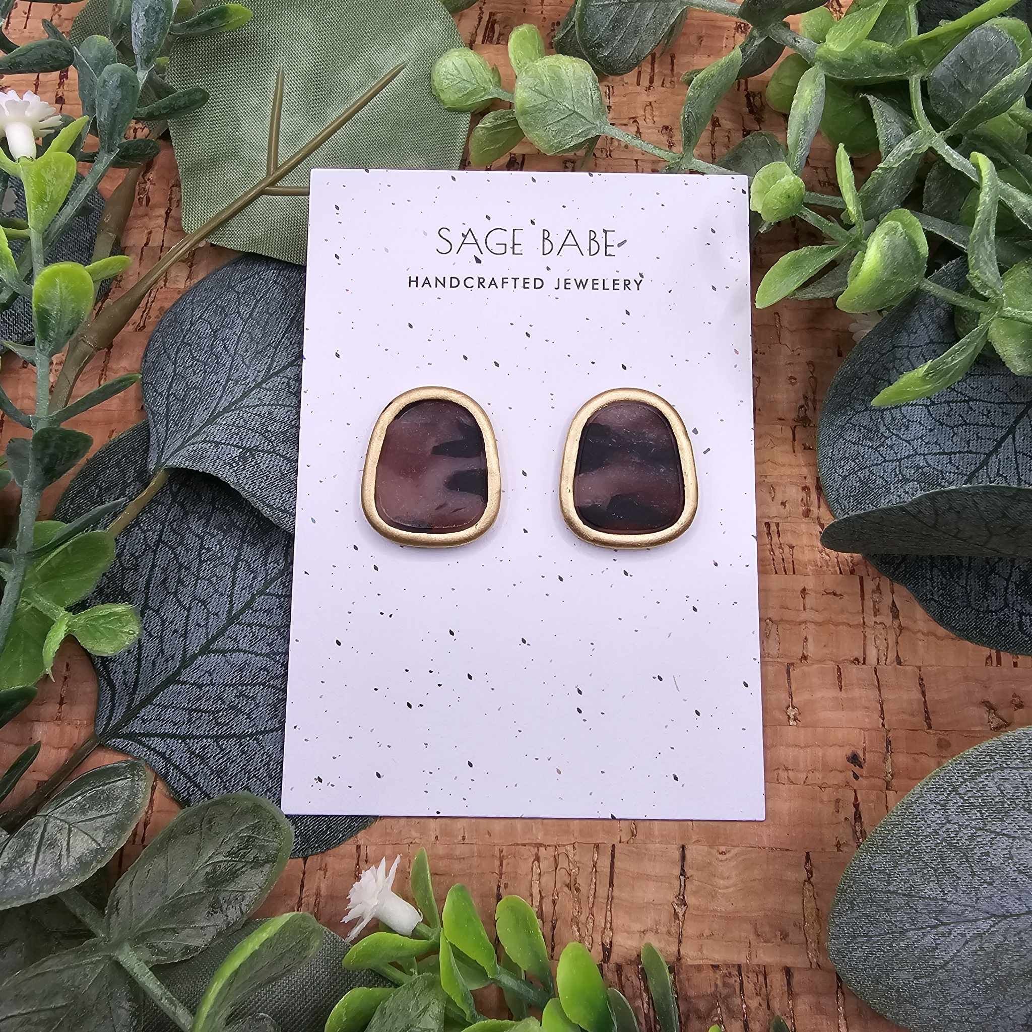 Tortoiseshell Studs