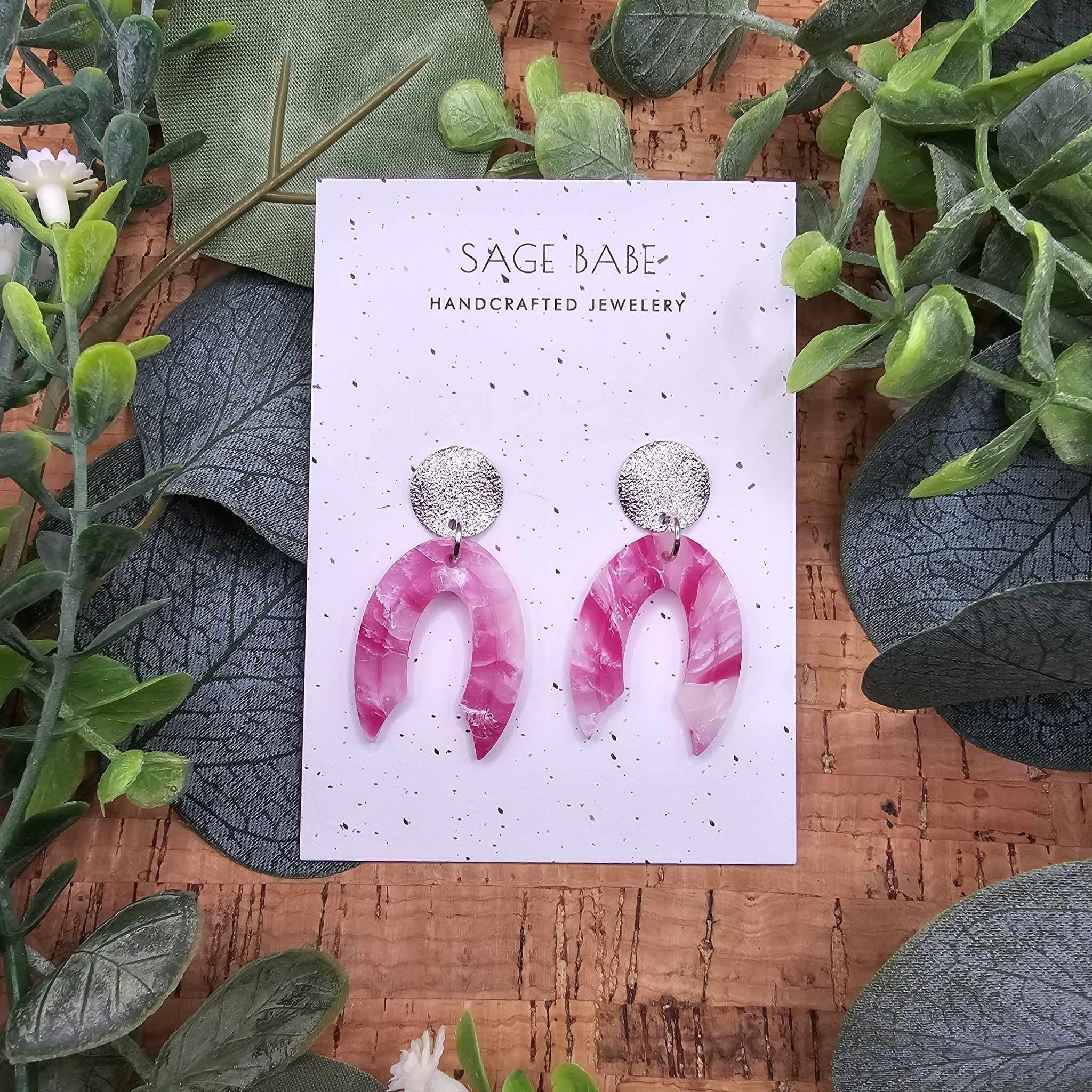 Rose Quartz Horseshoes