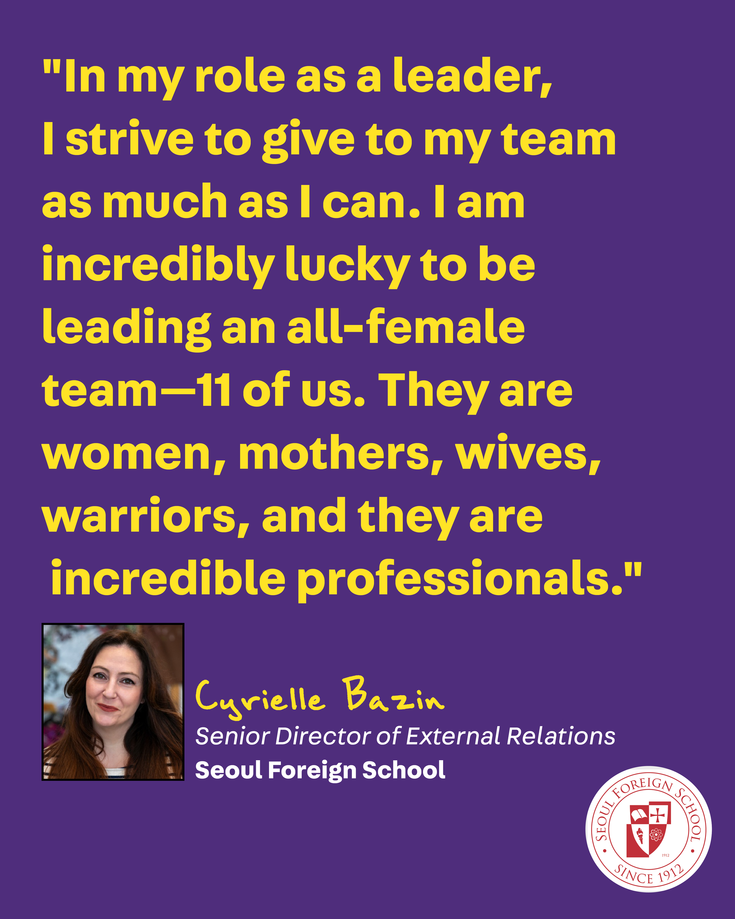 International Women’s Day Spotlight: Cyrielle Bazin on Strategic Leadership, External Relations, and Being a Woman in Education