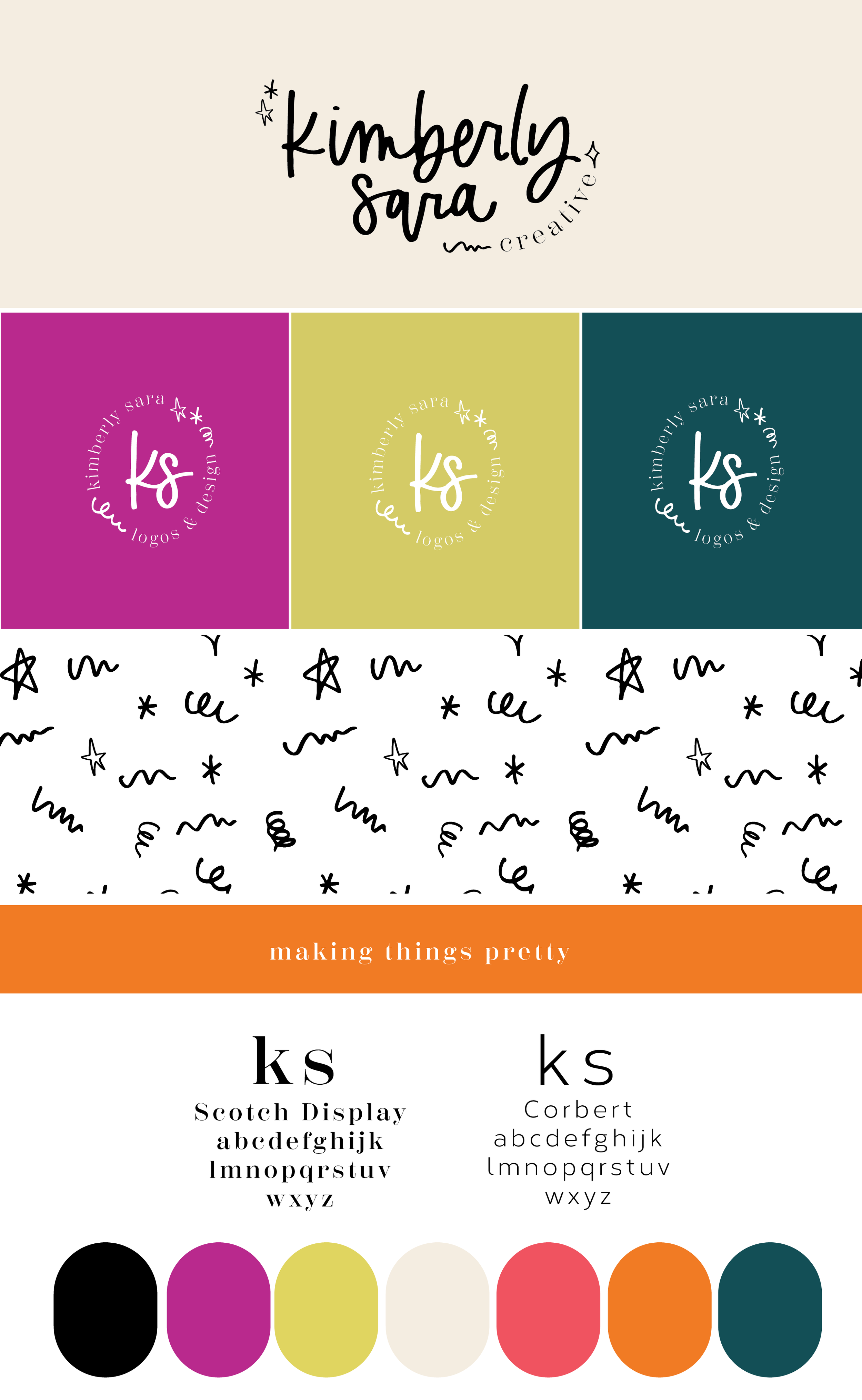 Kimberly Sara Creative Bright and Bold Branding