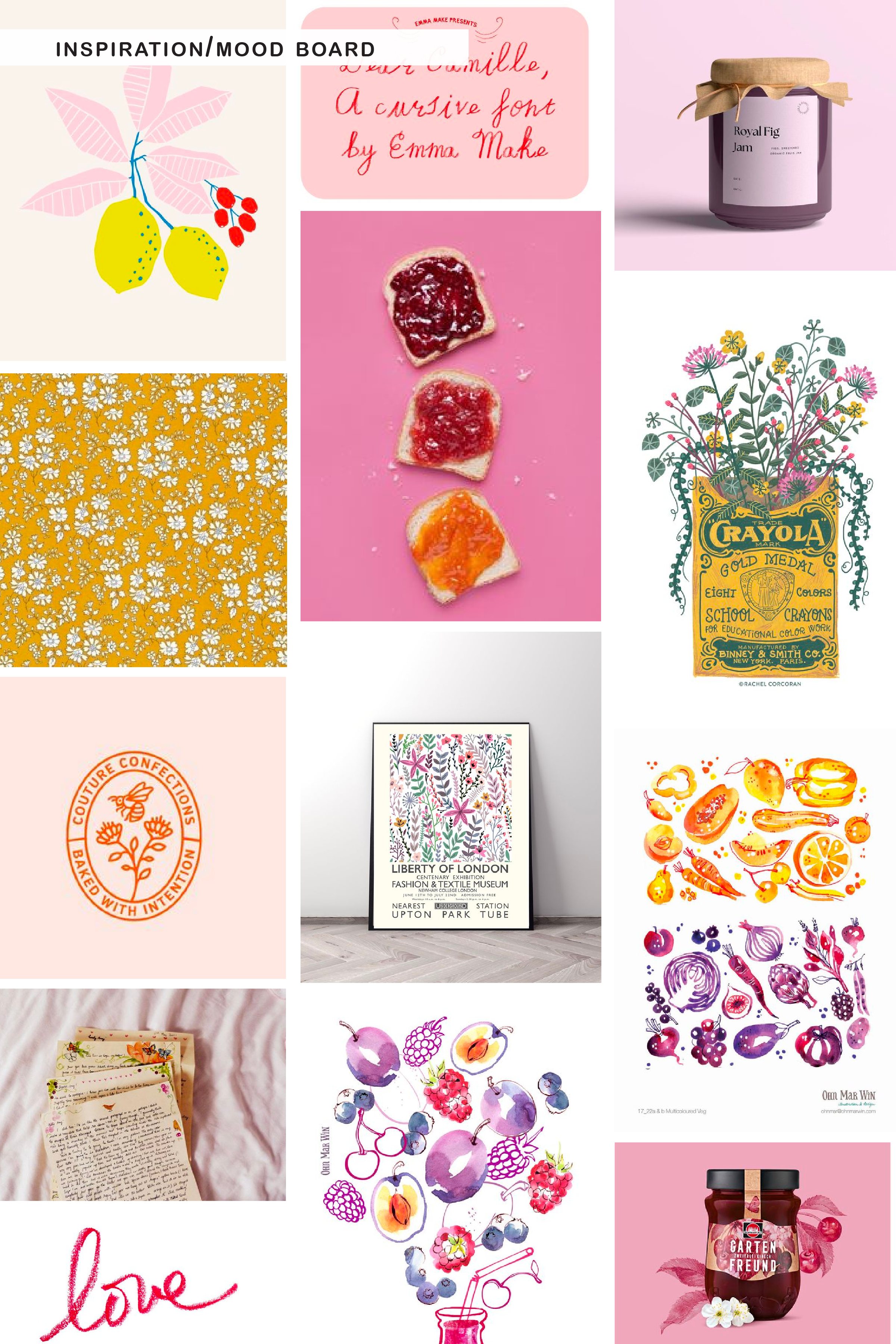 Grandma-core meets modern jam branding