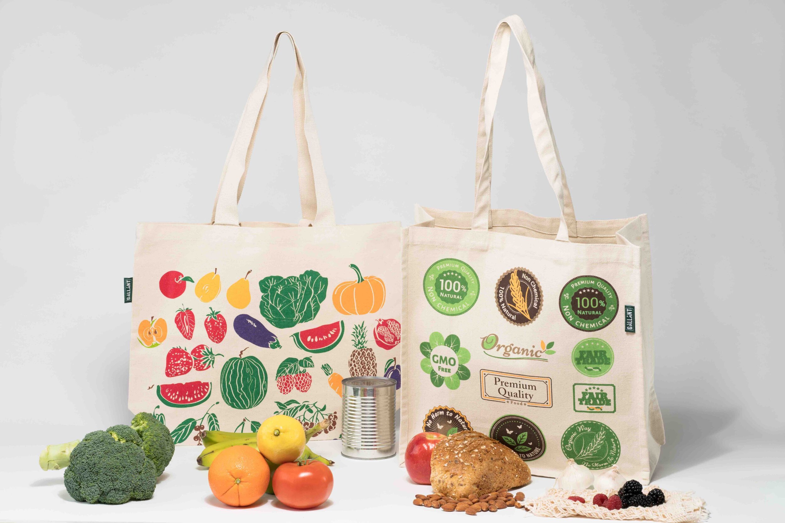 Customized grocery tote bags bulk