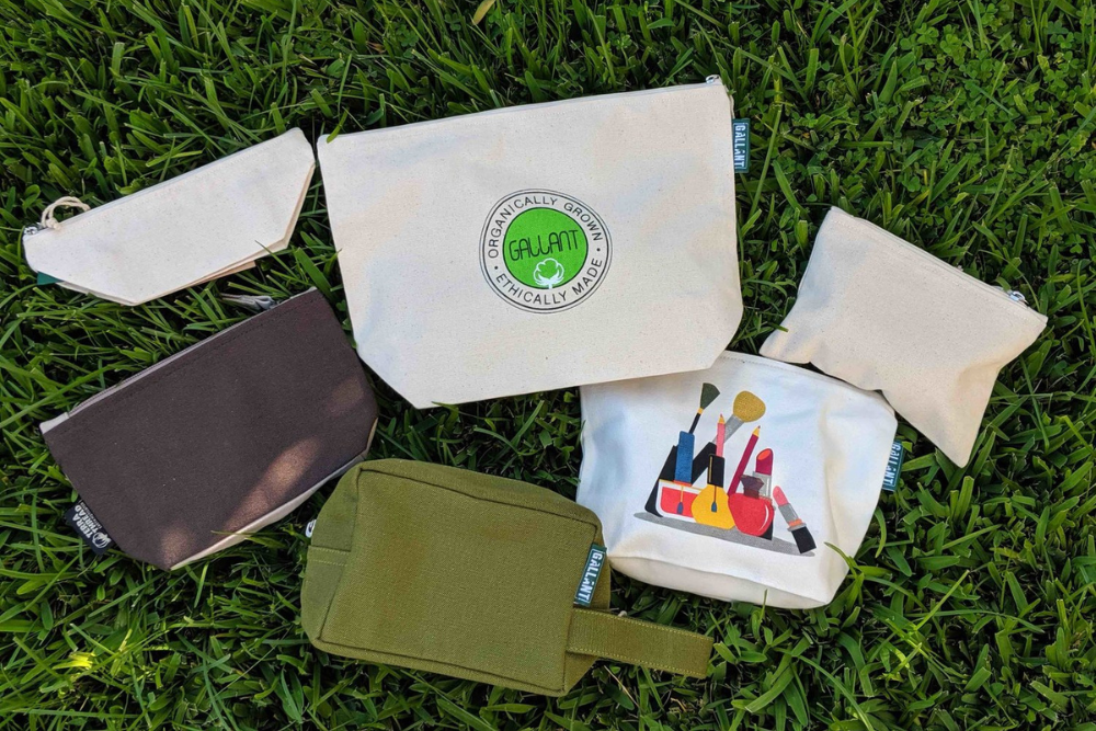 Organic Cotton Pouches &amp; Toiletry Bags