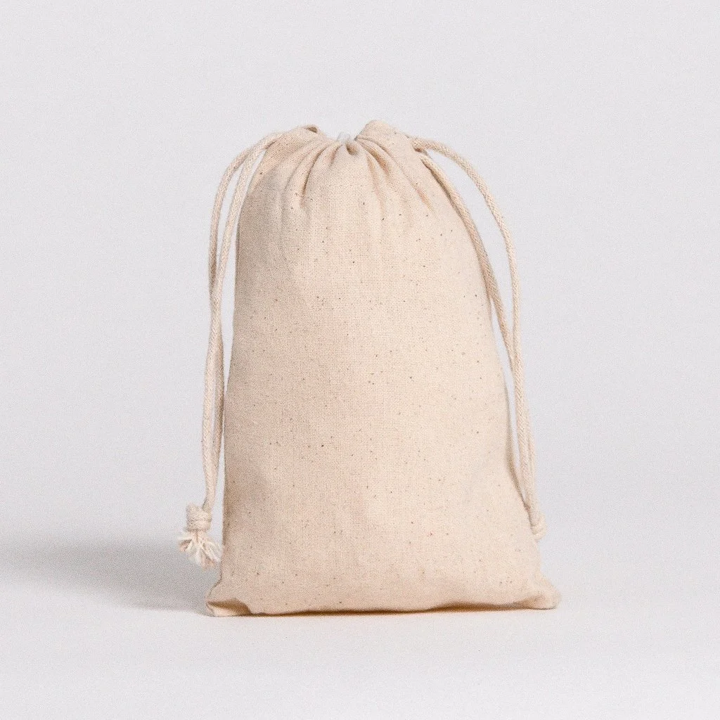 Drawstring muslin produce bags wholesale