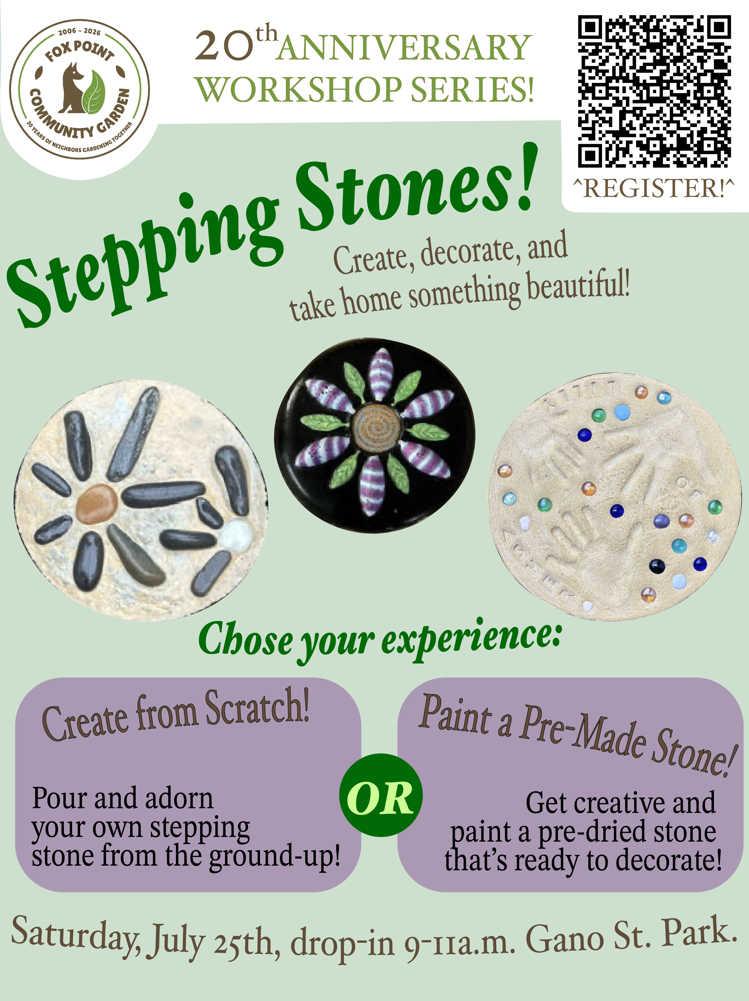Stepping Stone Workshop - Drop in hours!