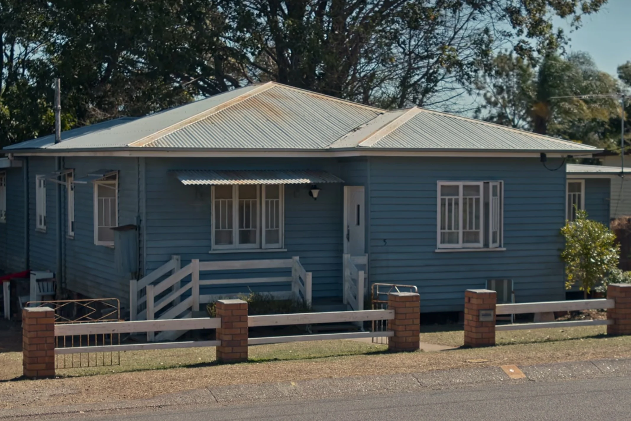 Boy Swallows Universe filming locations Eli's House Blue House Lyle's House