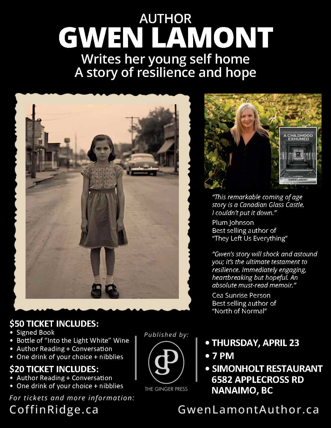 April 23 in Nanaimo, BC