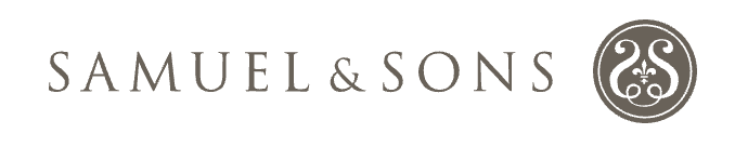 Samuel & Sons logo with a circular emblem containing decorative design.