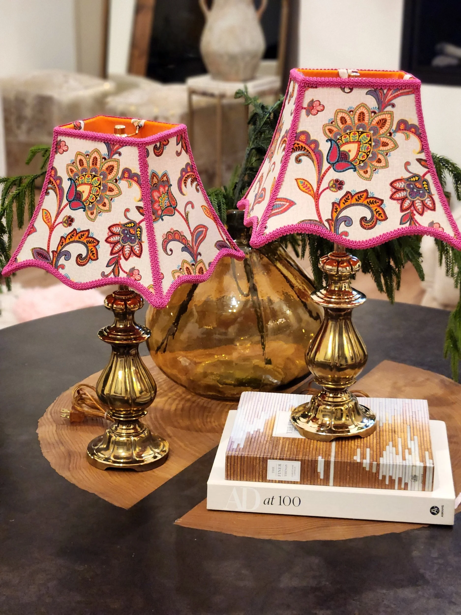 Handcrafted Leather Lampshade | Sarabi Luxury Lampshade with Soft