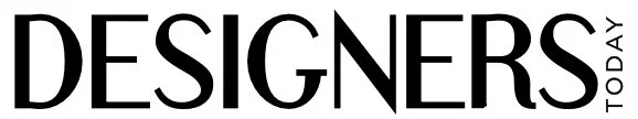 The word 'DESIGNERS' written in bold black letters with the words 'TODAY' vertically aligned to the right.