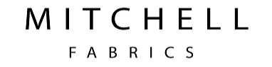 MITCHELL FABRICS logo in black text on a white background