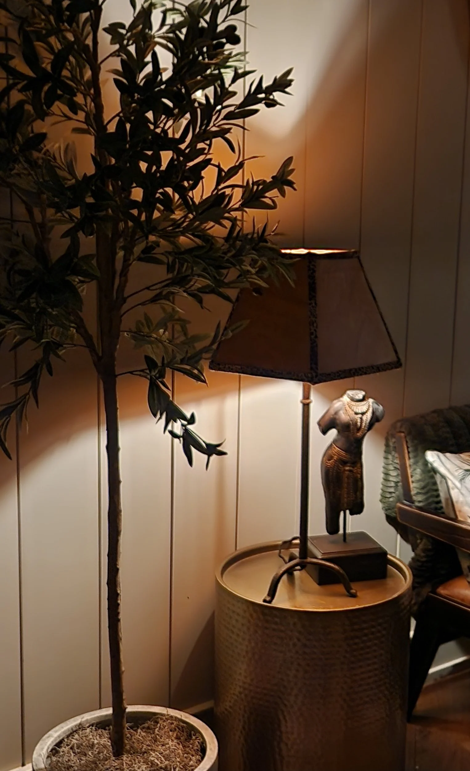 Handcrafted Leather Lampshade | Sarabi Luxury Lampshade with Soft