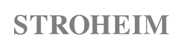 The word 'STROHEIM' in large gray capital letters.