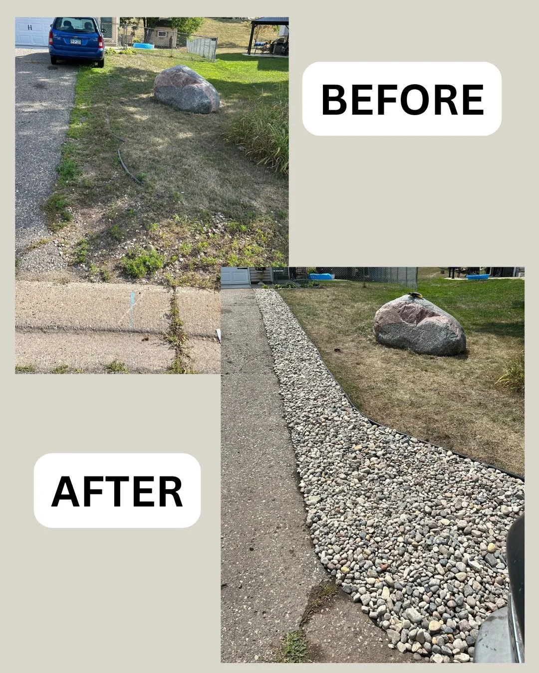 Rock Installation in Prior Lake MN by Green Gorilla Lawn Care