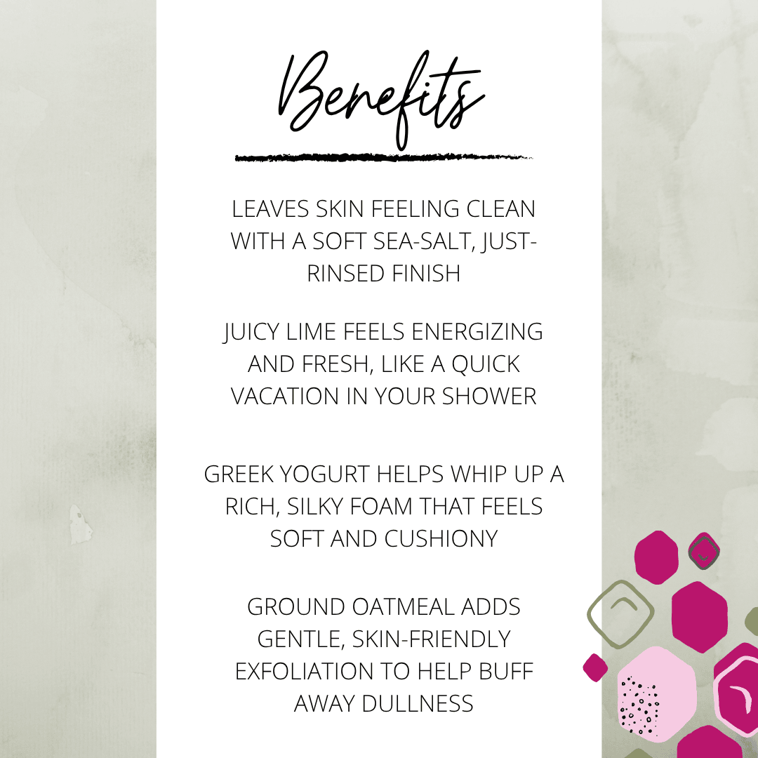 Informational benefits graphic for Noite de Carnaval soap highlighting scent vibe, lather feel, and gentle exfoliation.