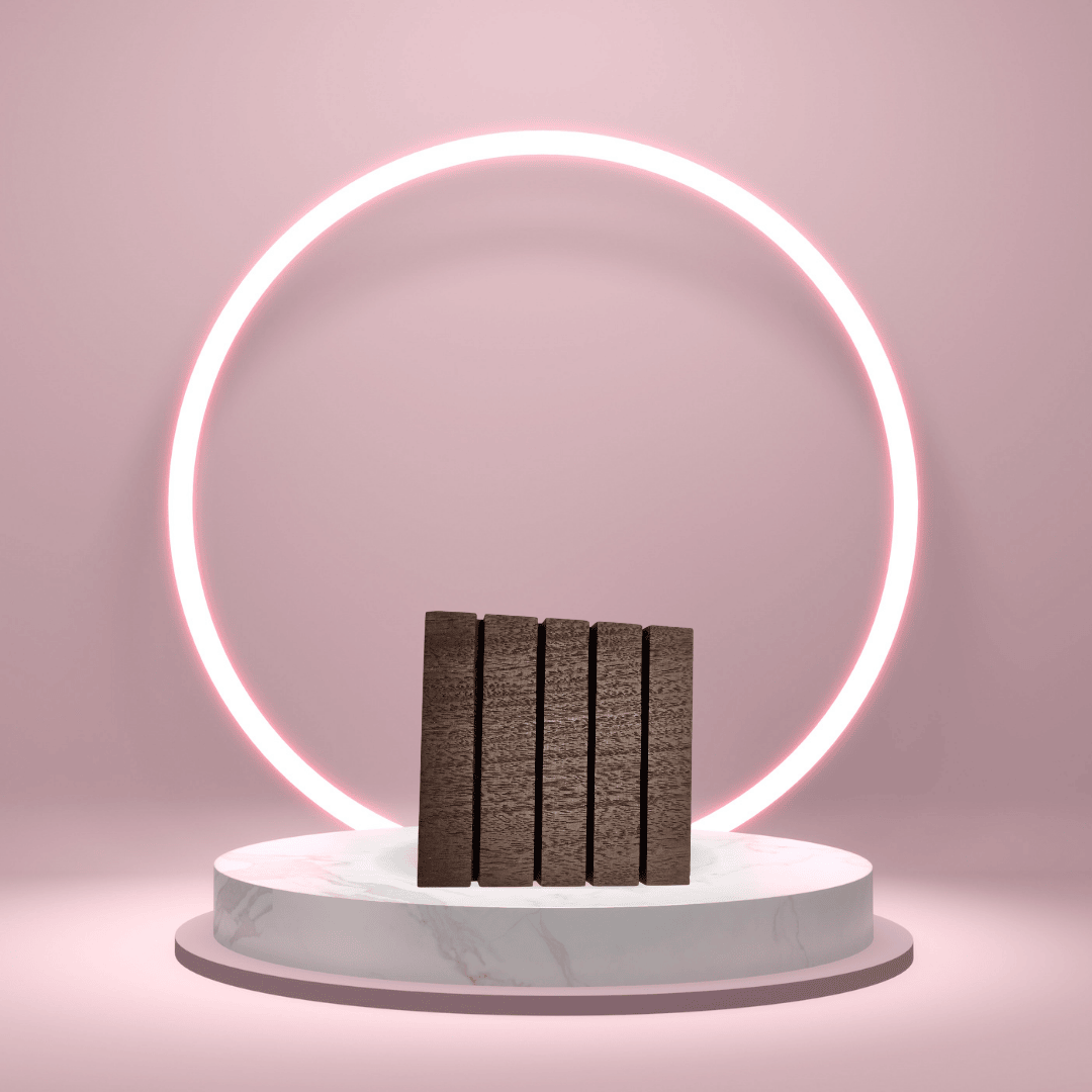 Square Edge Walnut Wood Soap Dish