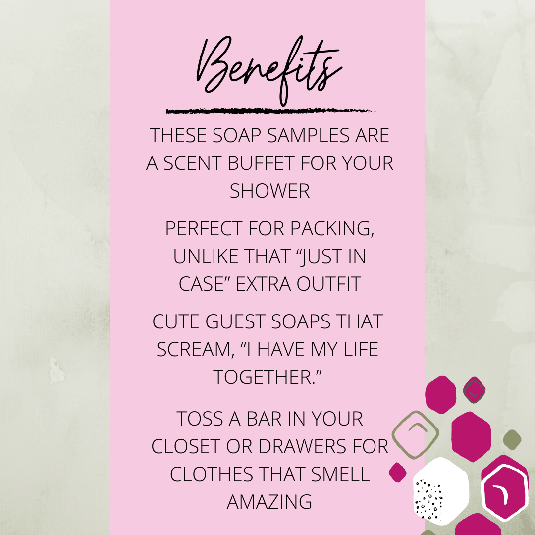 All-natural Soap Sample Set – a budget-friendly self-care gift idea