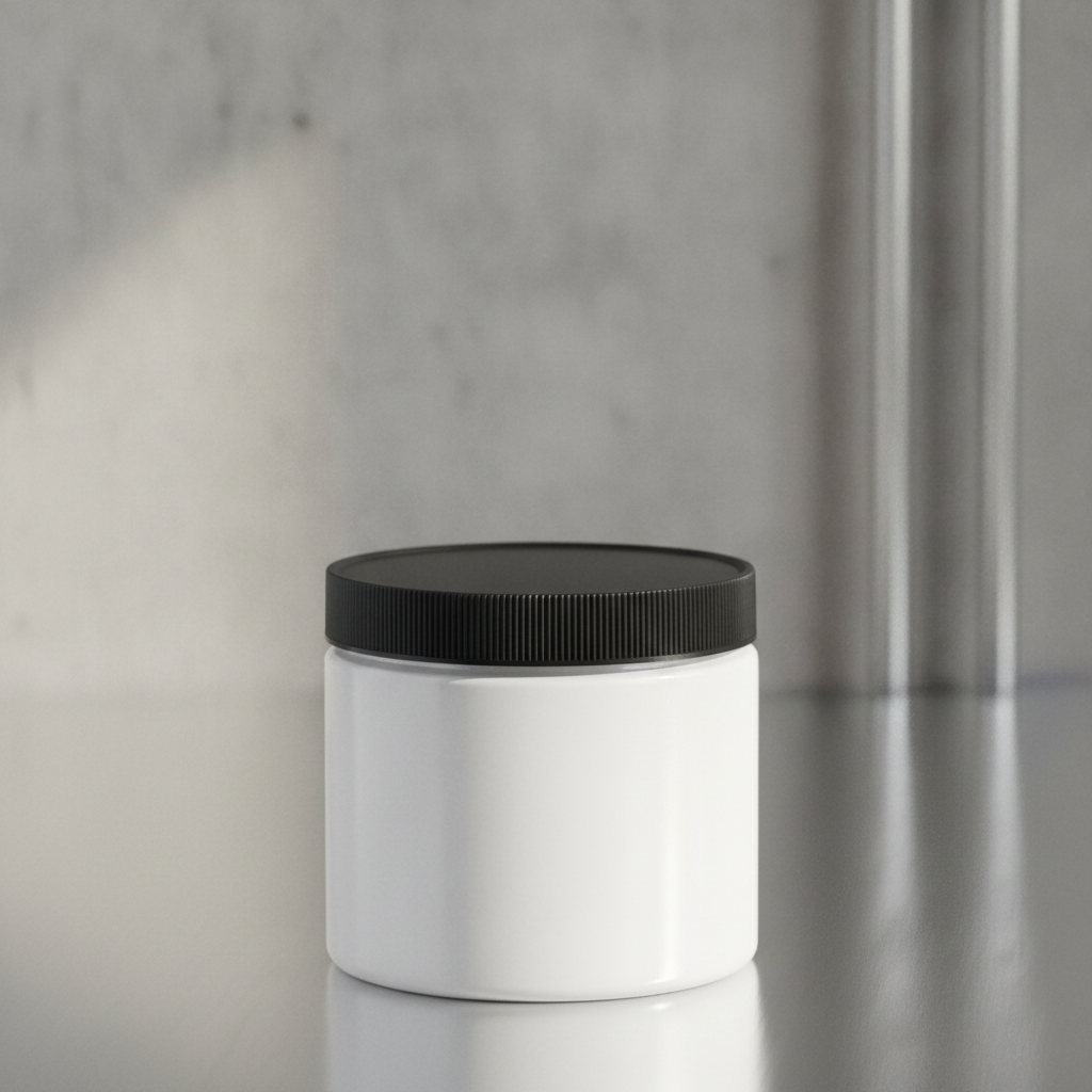Close-up of Unscented Smooth Body Cream against a clean gray studio background.