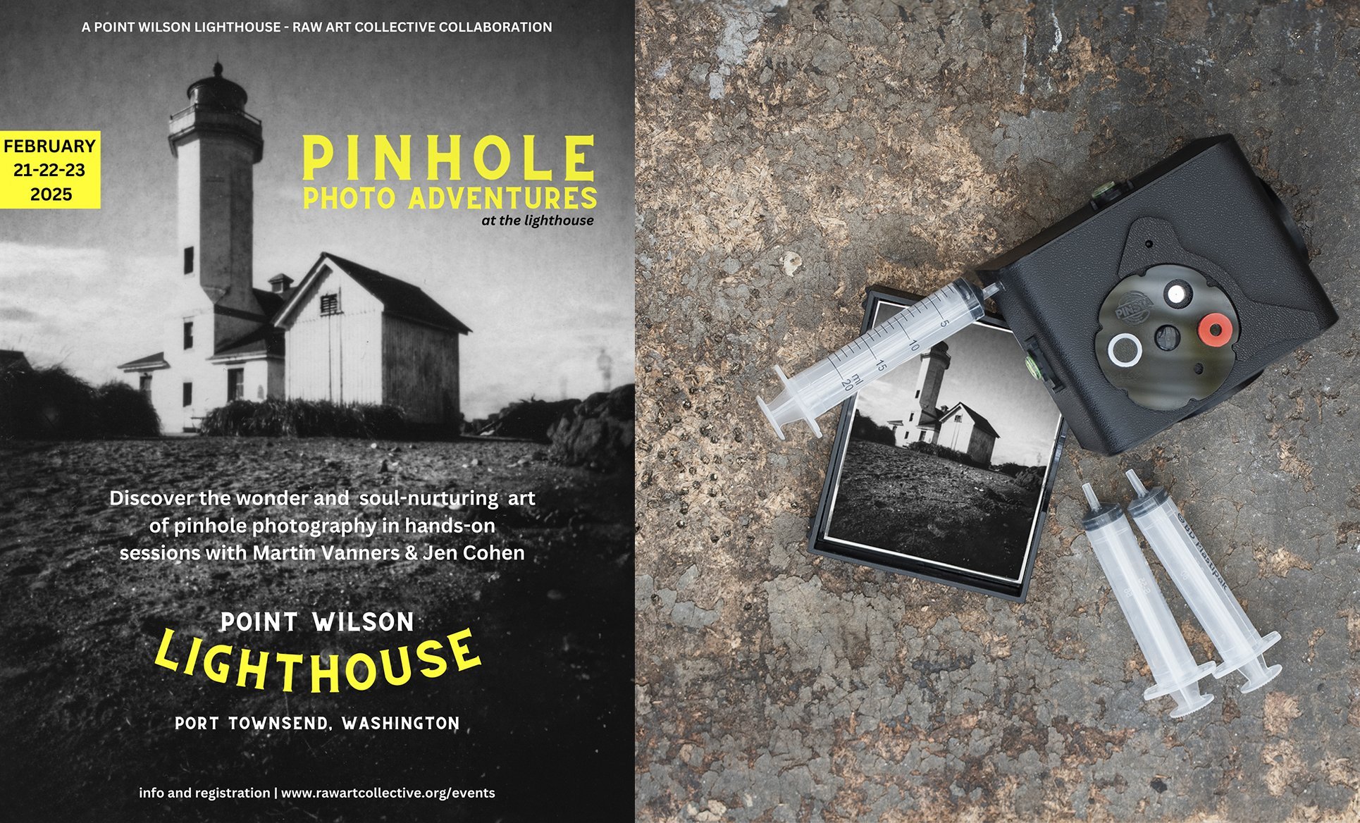 Pinsta Pinhole Photo Basics at Point Wilson Lighthouse