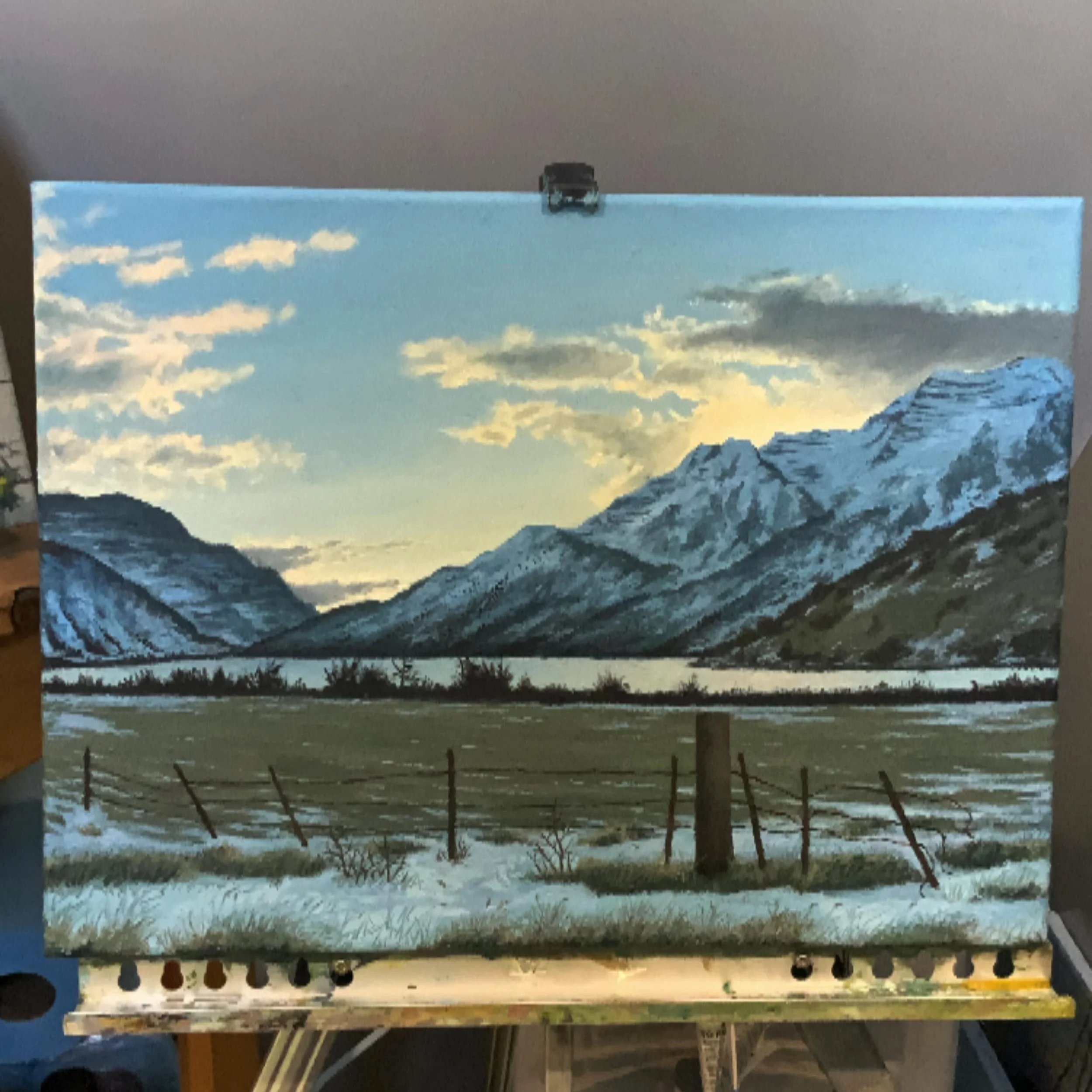&ldquo;Mountain in Shadow&rdquo; 
Location: Deer Creek Utah 

Here is the first (and best) of the new series of art that will be put up on the wall at the coffee shop that I work at. 
Enjoy and stay tuned! 
I&rsquo;ll post more paintings each day lea