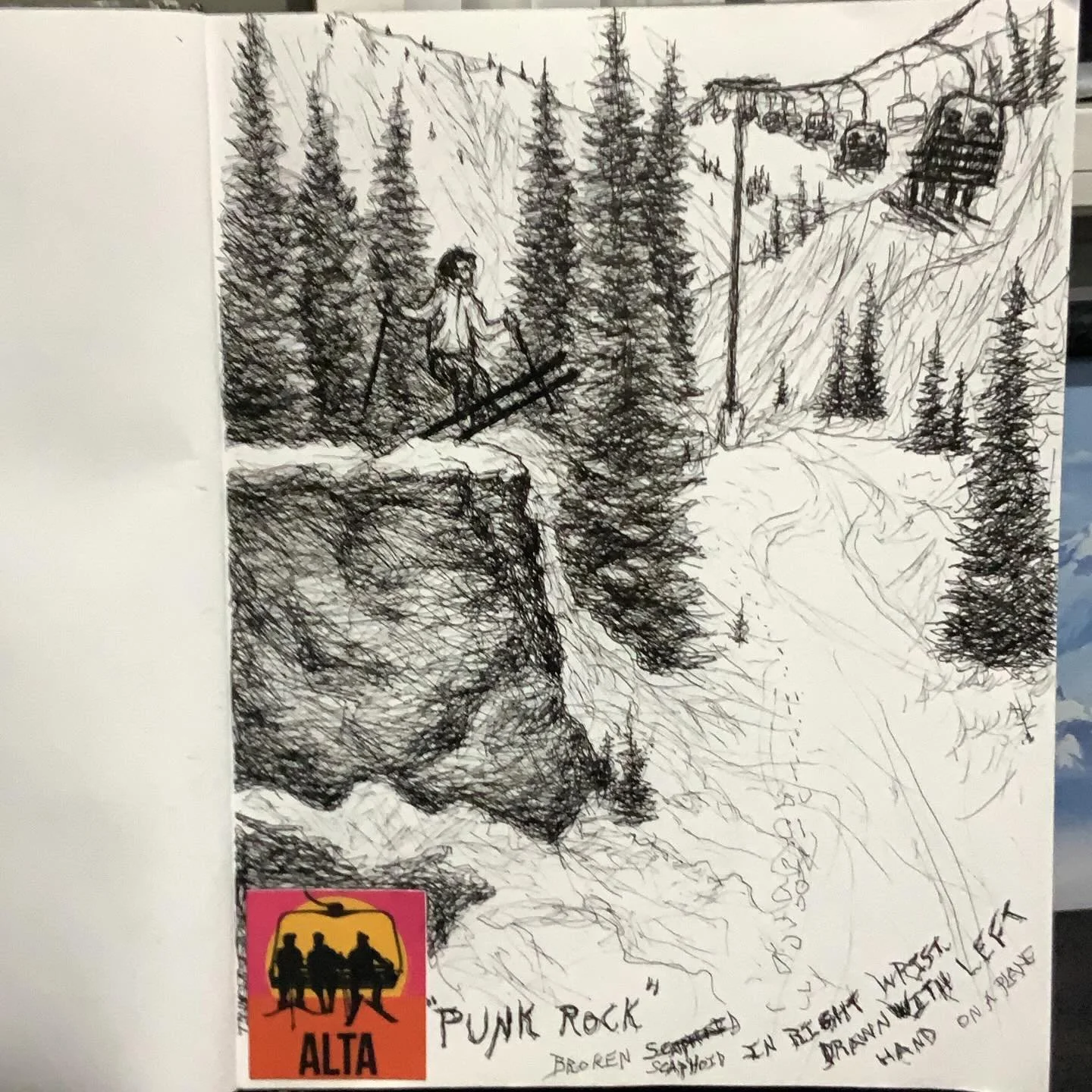 I went skiing in Utah this week. I had an epic 4 days of skiing planned out. Unfortunately I fractured my wrist on the first day.
I went off a 15 ft cliff and landed poorly
While I&rsquo;m a little sad that my trip got cut short, I&rsquo;m not going 