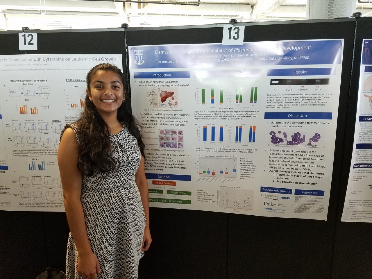 Tamanna's poster at Duke Undergrad Research Showcase, July 2019 (Copy)