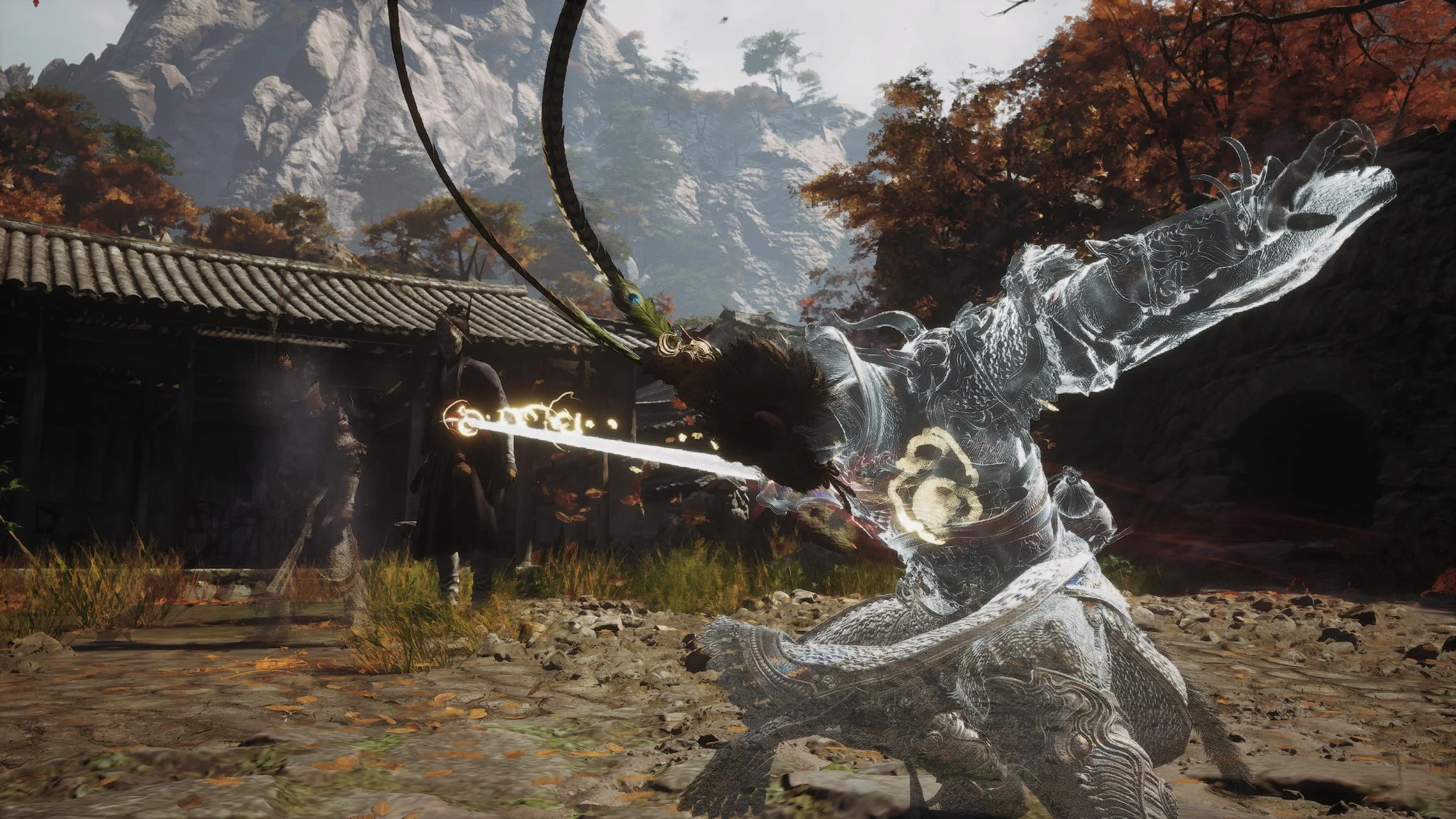 Confrontation, eyeline match, tension, focus, anticipation