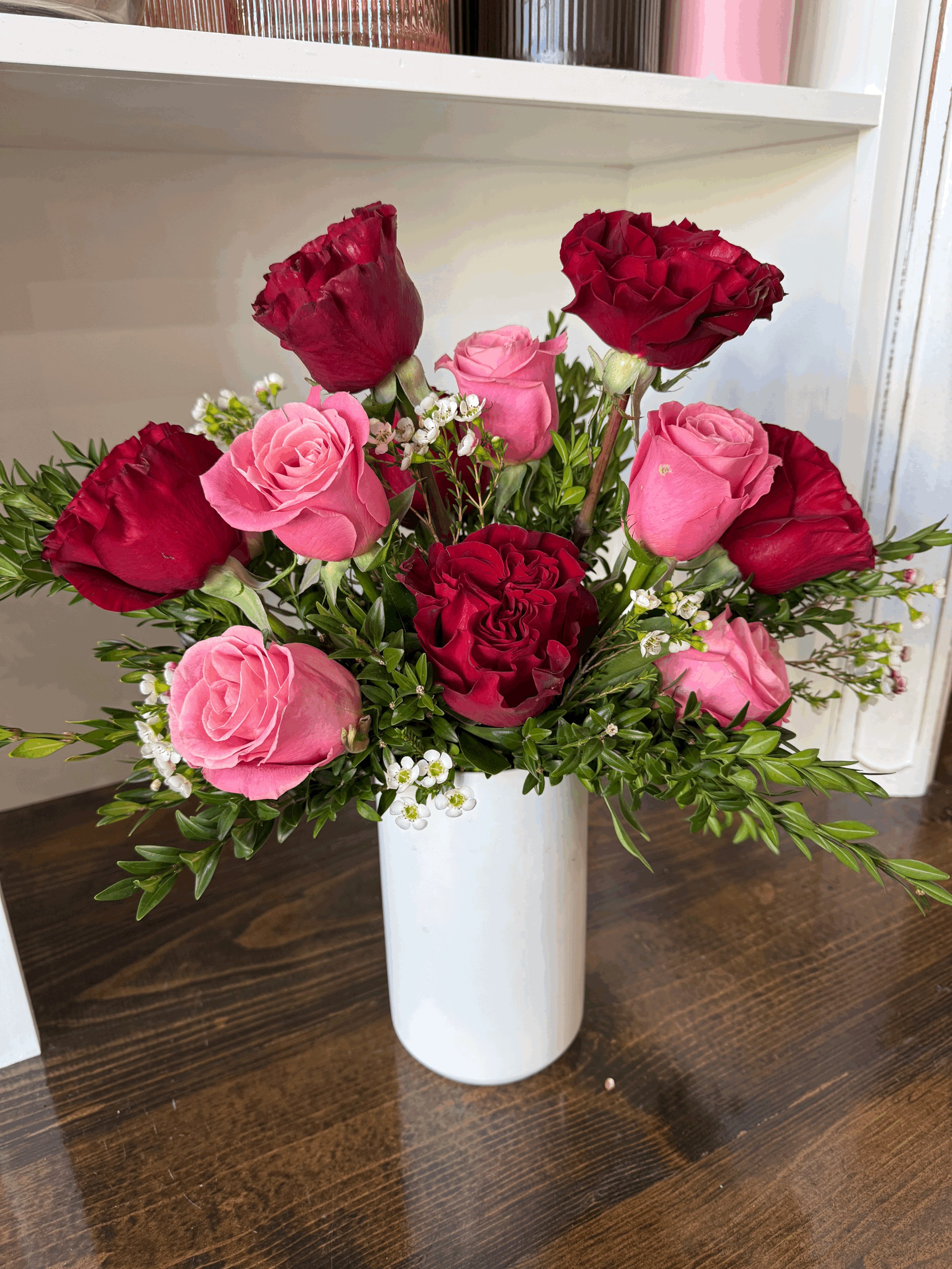 A Dozen Roses Vase