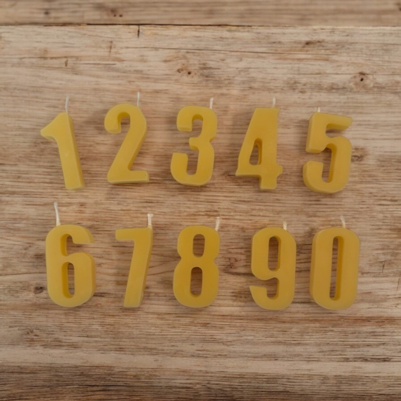 Birthday Beeswax Number Candles