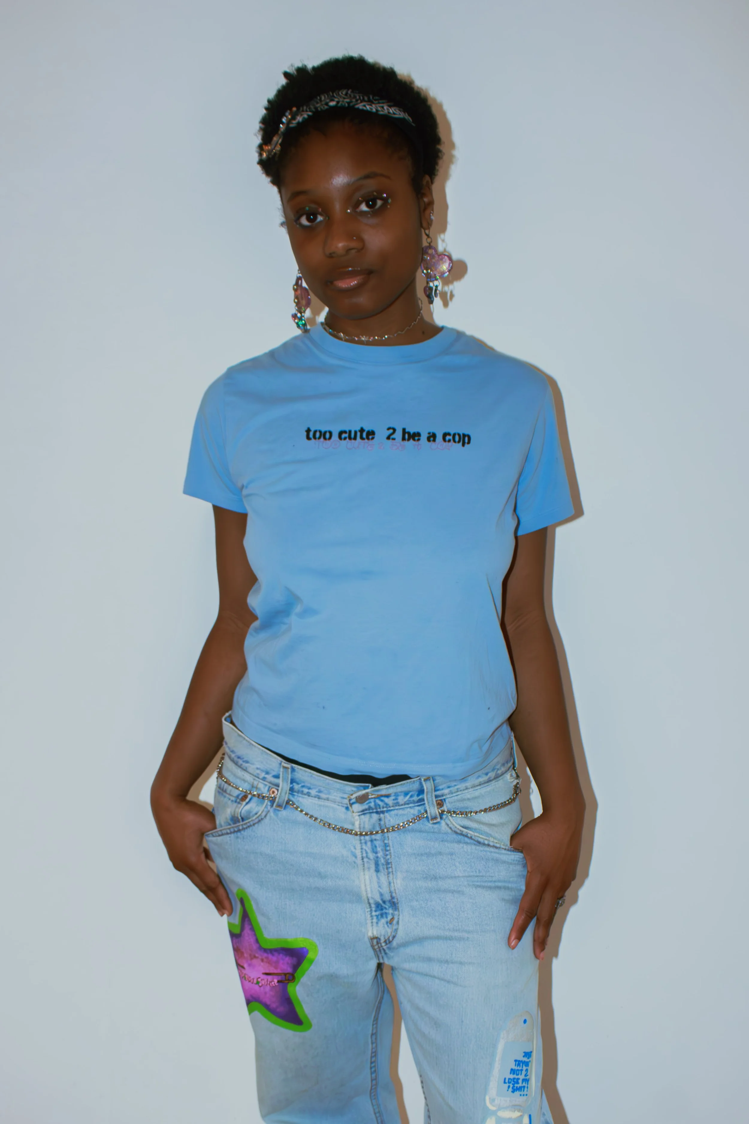 Too Cute 2 Be A Cop - T-Shirt