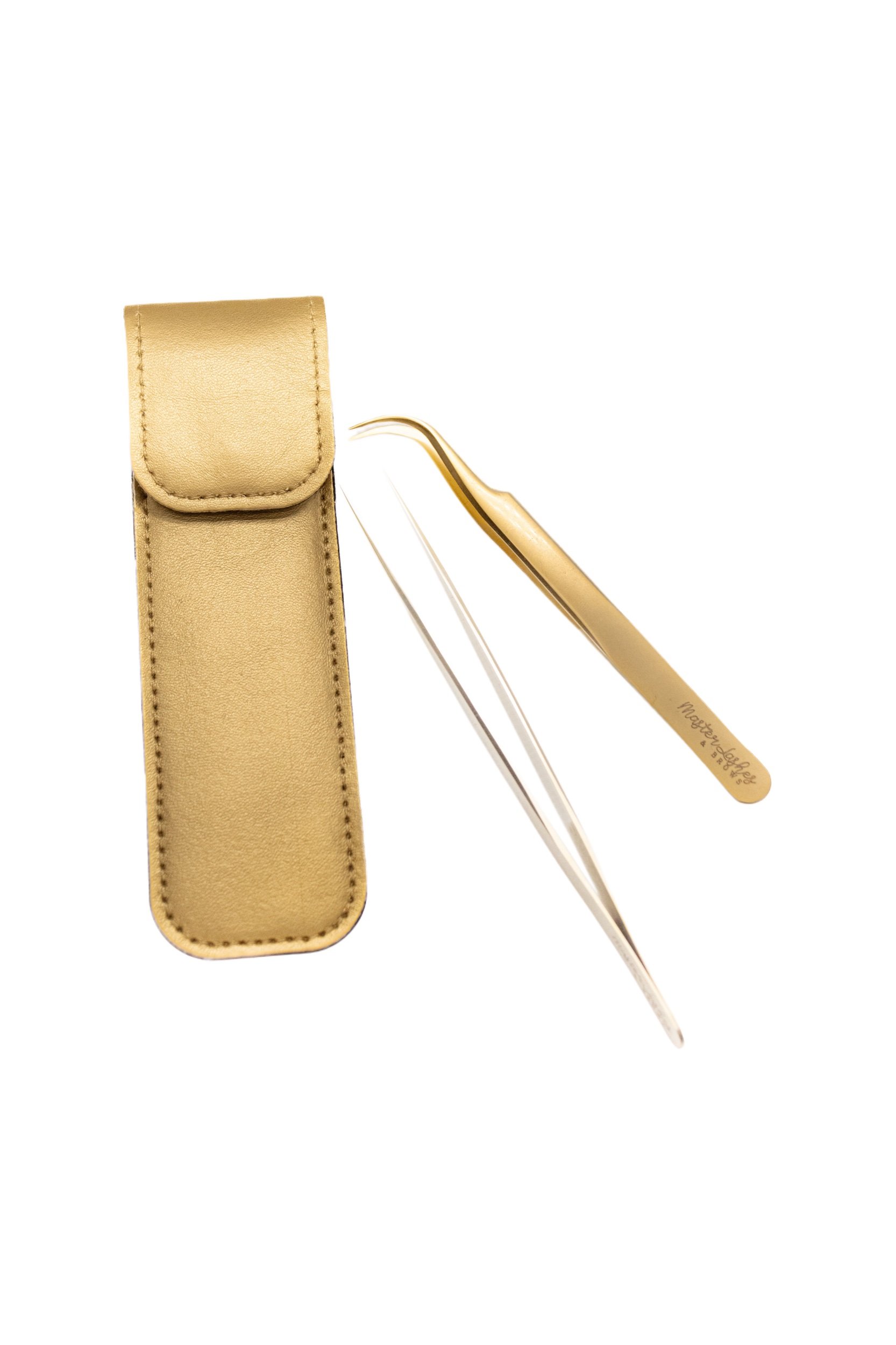 Master's Gold Tweezer Duo with Case