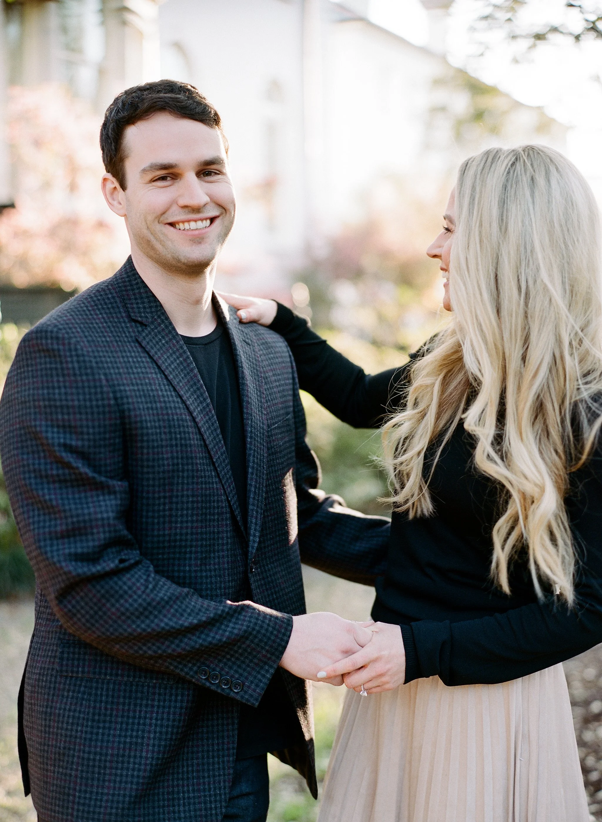 Engagement Photos at Washington Square Park in Charleston
