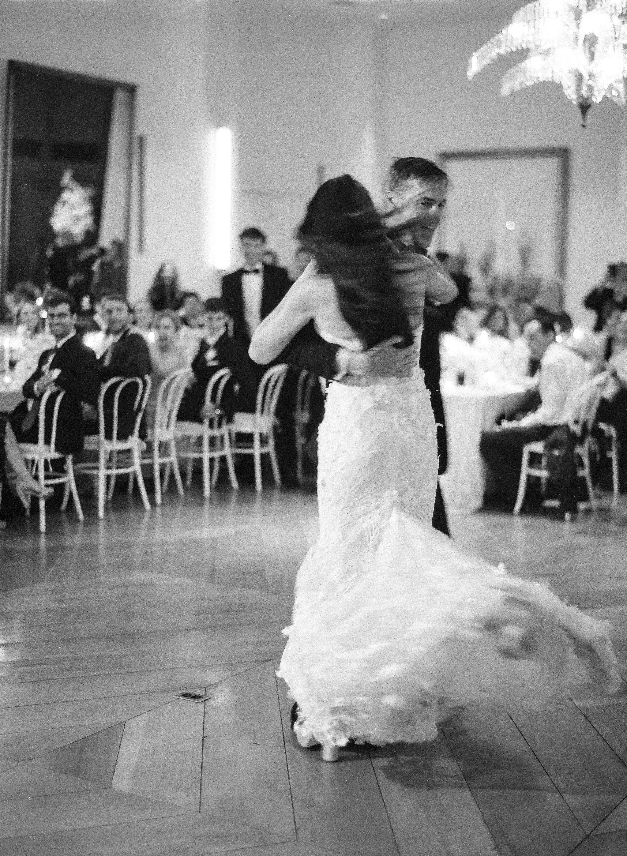 Elegant first dance during wedding reception at The Dewberry Charleston
