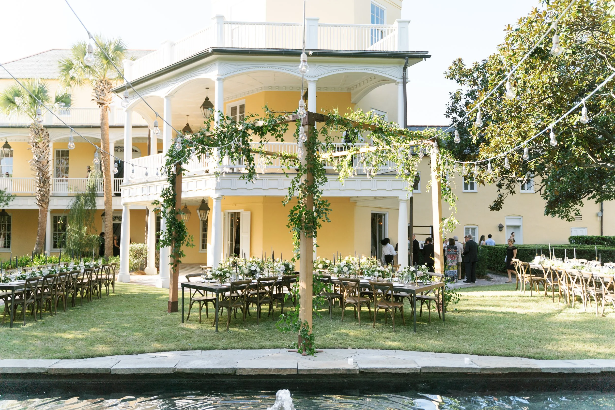 Fine art film wedding photography at William Aiken House