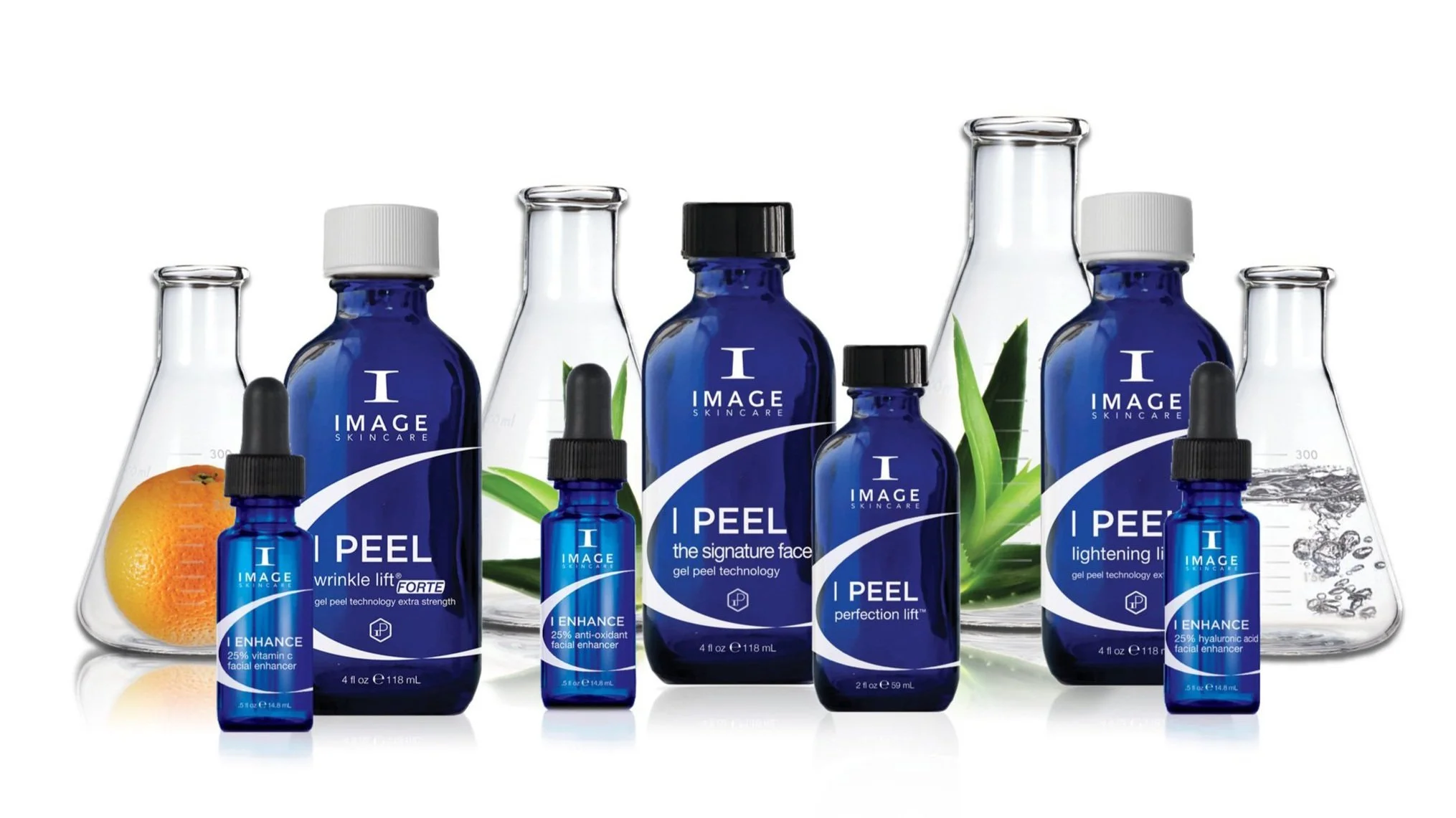 Collection of Image Skincare Peel Range.