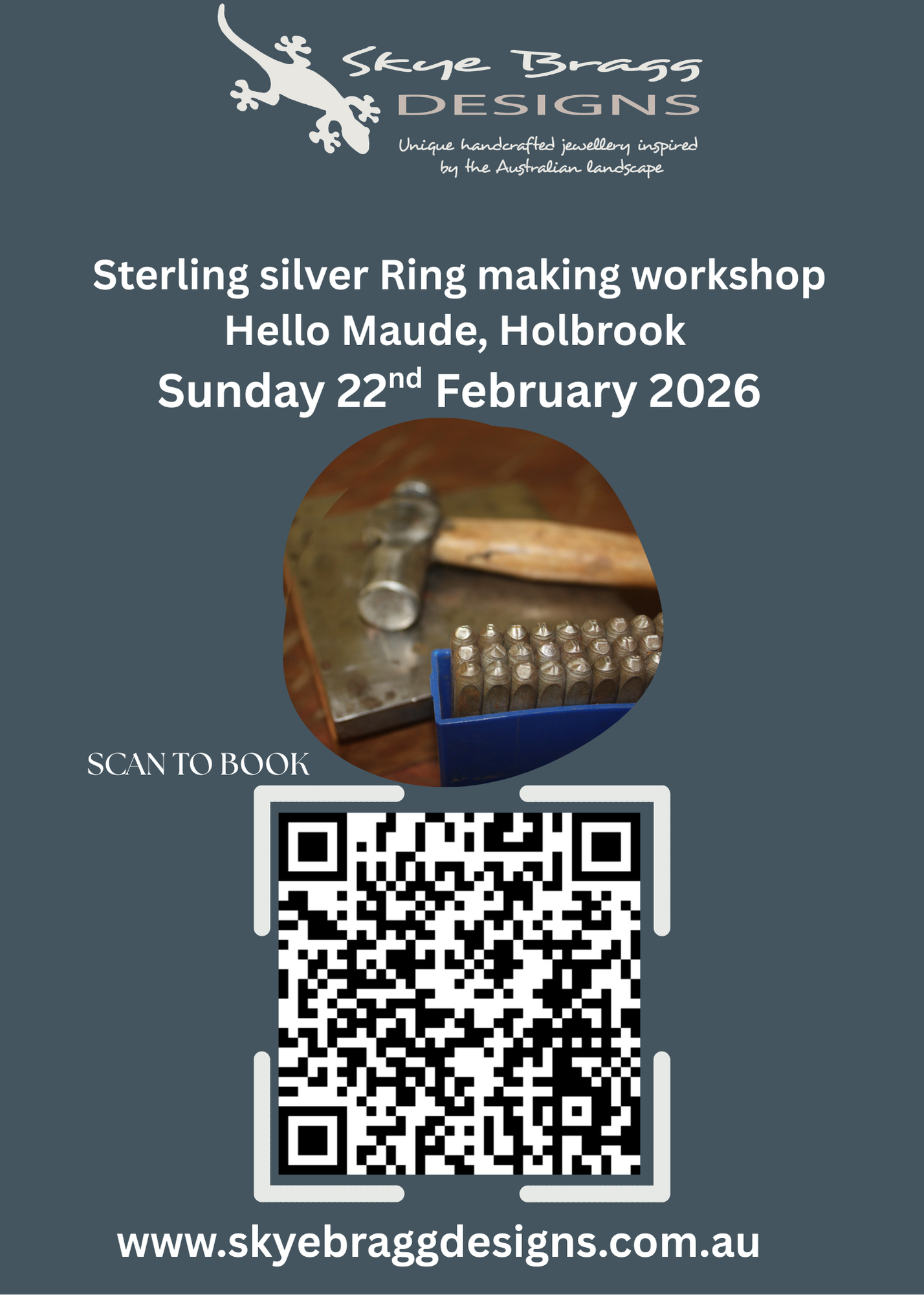 Sterling Silver Ring making workshop , Hello Maude, Holbrook