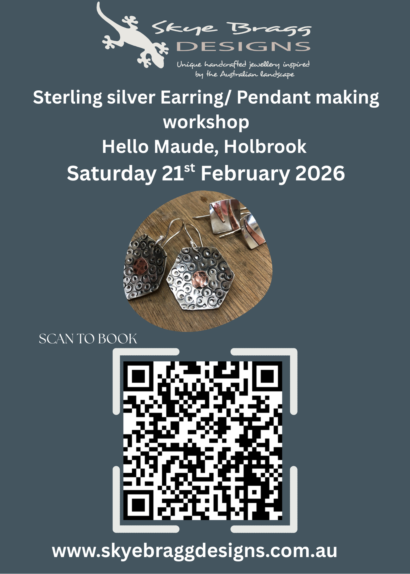 Sterling Silver Earring &amp; Pendant Making  Hello Maude,  Holbrook NSW